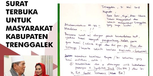 Heboh, beredar surat Wabup Trenggalek dan Kiai Sepuh untuk dukung Gus Ipul-Mbak Puti