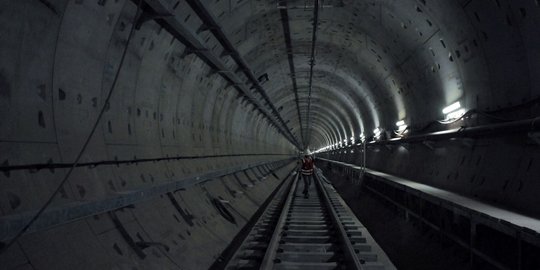 Melihat perkembangan proyek MRT di Stasiun Bundaran HI