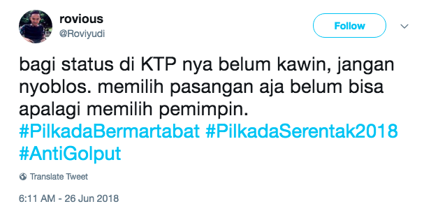 cuitan pilkada 2018