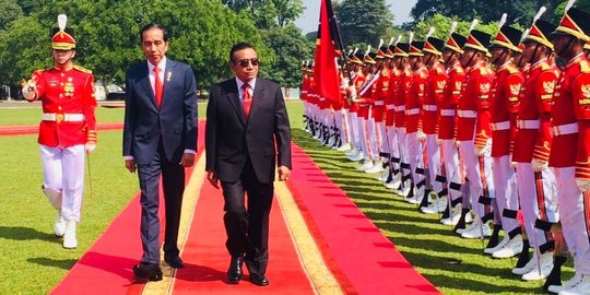 Jokowi persembahkan Rempak Gendang untuk Presiden Timor Leste di Istana Bogor