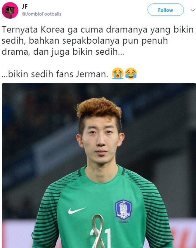 Akibat kekalahan Jerman akan Korea, hadir beberapa meme yang tak kalah