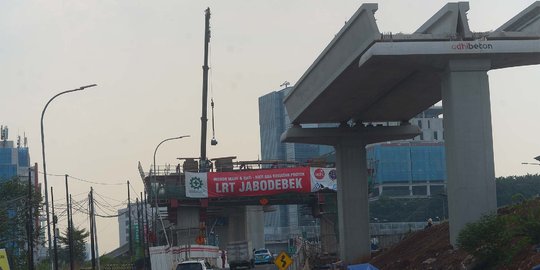 Penyelesaian proyek LRT Jabodebek terus dikebut