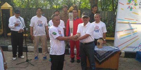 Kenalkan Asian Games, replika obor diarak keliling 6 kelurahan di Jaksel