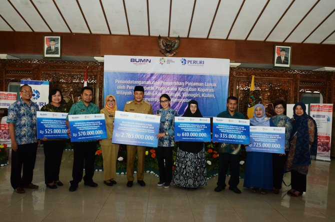 peruri salurkan dana program kemitraan rp 2765 miliar