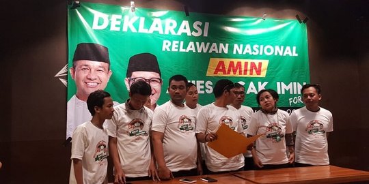 Relawan Amin deklarasikan dukungan Anies-Muhaimin maju Pilpres 2019