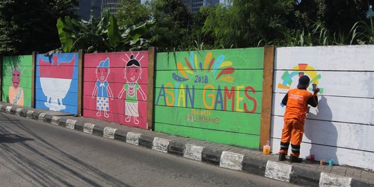 Mural Asian Games 2018 meriahkan Jalan Perintis