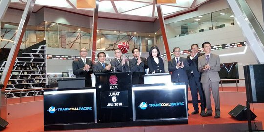 Resmi IPO, saham PT Transcoal Pacific Tbk naik 69,57 persen