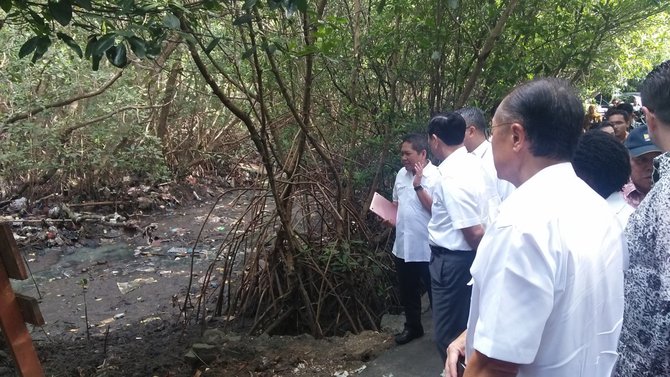 presiden bank dunia jim yong kim kunjungi taman hutan raya ngurah rai