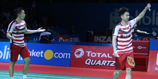 Jempol ke bawah Kevin Sanjaya untuk ganda putra Denmark