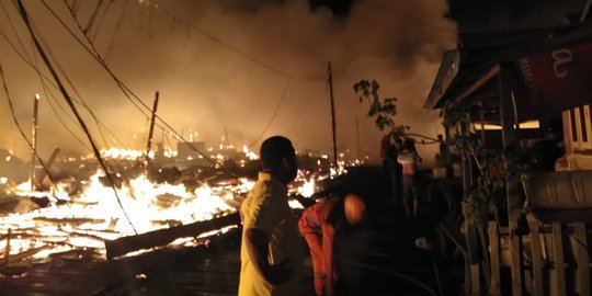 22 Rumah warga di Berbas Pantai Bontang hangus terbakar