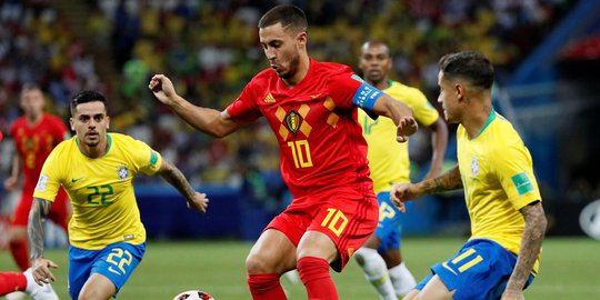 Belgia hancurkan mimpi Brasil masuk semifinal Piala Dunia 2018