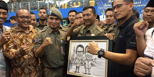 Sandiaga janji sejahterakan pegawai tidak tetap Satpol PP dan Dishub
