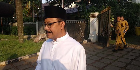 Gus Ipul sambangi rumah Prabowo lapor hasil Pilgub Jatim