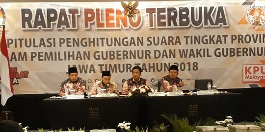 Rekapitulasi suara Pilgub Jatim selesai, Khofifah-Emil unggul 7,11 %