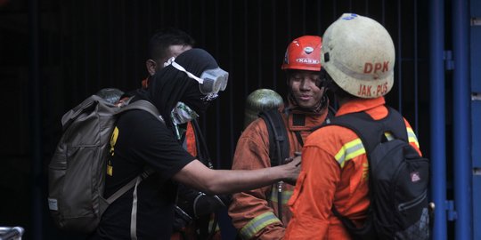 Polisi duga kebakaran gedung di Kemenhub berasal dari ruang kabel CCTV