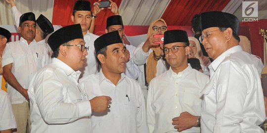 Parpol koalisi berebut jadi cawapres, Gerindra lirik Anies sebagai jalan tengah