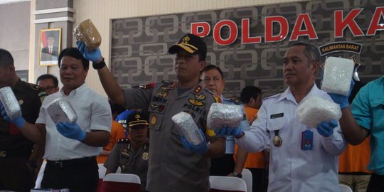 Tiga bulan, Polda dan BNN Kalbar tangkap 21 pengedar dan sita 20 kg sabu