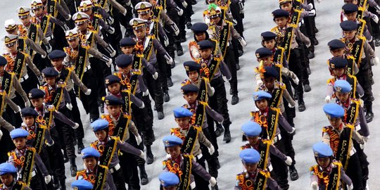 Aksi polisi cilik meriahkan peringatan HUT ke-72 Bhayangkara