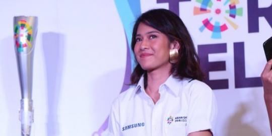 Jadi pembawa obor Asian Games 2018, Dian Sastro giat 