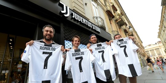 Saham Juventus melejit berkat kedatangan mega bintang Cristiano Ronaldo
