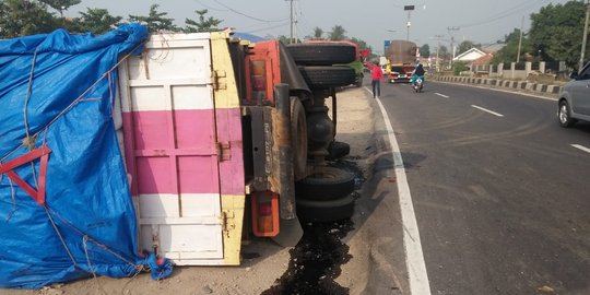 Pemotor tewas tergilas usai ditabrak truk di Pantura