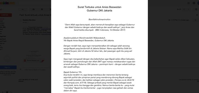 surat terbuka untuk anies baswedan