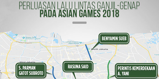 Hindari ganjil genap selama Asian Games, Google Maps sediakan rute alternatif