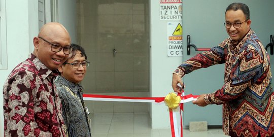 Gubernur Jakarta Anies Baswedan resmikan Gardu Distribusi Listrik MRT Jakarta