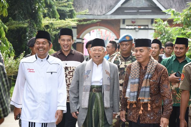 rais aam pbnu kh maruf amin dan bupati purwakarta