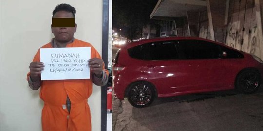 Bawa kabur Honda Jazz dari Jakarta ke Bali, SW dibekuk polisi