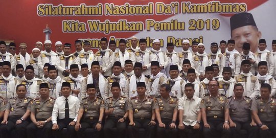 Kapolri minta Da'i Kamtibmas ajak masyarakat wujudkan Pemilu 2019 aman & damai