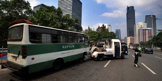 jelang Asian games Dishub lakukan razia rutin angkutan umum ngetem