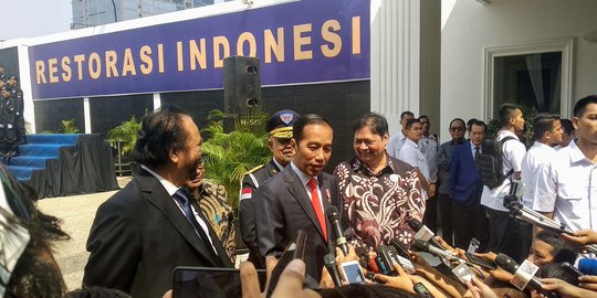 Jokowi pamerkan cawapresnya untuk Pilpres 2019  merdeka.com
