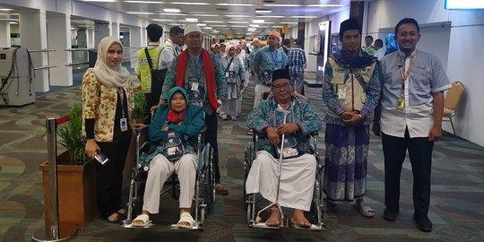 Jemaah haji nikmati kemudahan layanan Imigrasi di Bandara Soekarno-Hatta