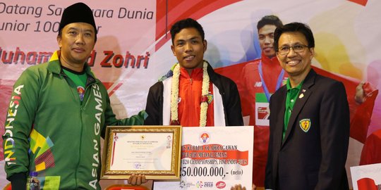 Menang kejuaraan dunia U-20, Lalu M Zohri banjir bonus