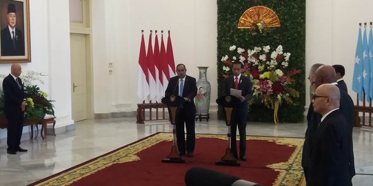 Bertemu Jokowi, Presiden Federasi Serikat Mikronesia ucapkan terima kasih