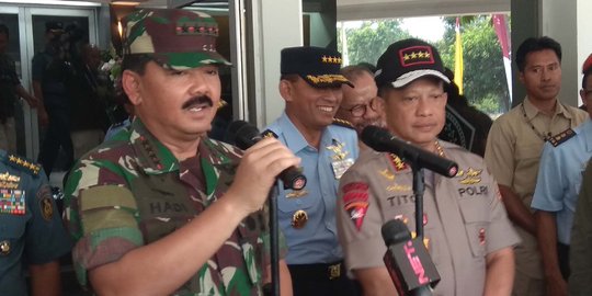 Panglima TNI berpesan agar prajurit TNI tak mudah diadu domba dengan Polri