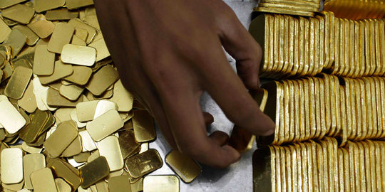 Harga emas Antam tak bergerak dari level Rp 641.000 per gram