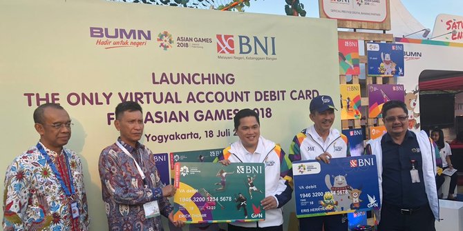 Dukung Asian Games 2018, BNI luncurkan virtual account debit combo card