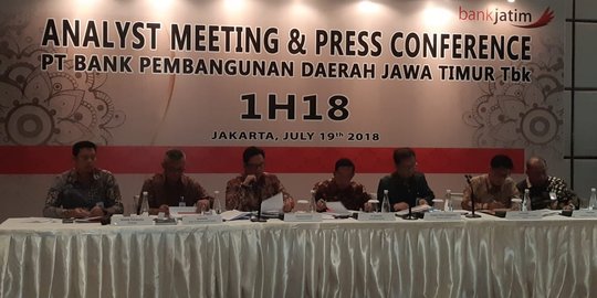 Laba Bank Jatim tumbuh 5,01 persen jadi Rp 758,28 miliar di semester I-2018