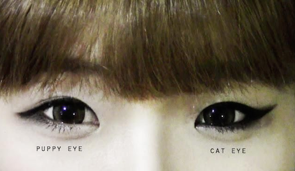 ilustrasi makeup ala korea puppy eyes