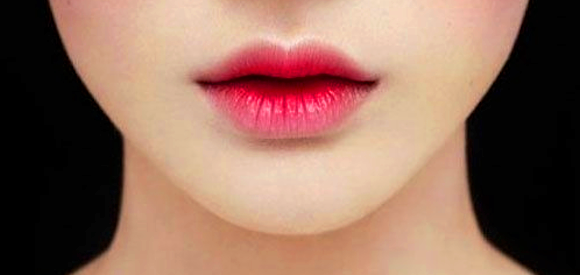 ilustrasi makeup ala korea gradient lips