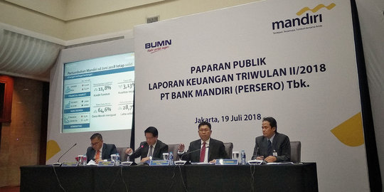 Triwulan II 2018, Bank Mandiri cetak laba Rp 12,2 T tumbuh 28,7 persen