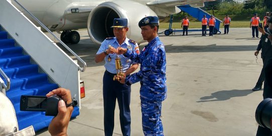 Dari Lanud Abdulrachman Saleh, obor Asian Games dibawa ke Makam Soekarno