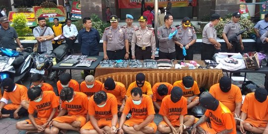 22 Penjahat jalanan diciduk polisi di Karawang dan Indramayu jelang Asian Games