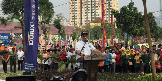 Percantik lingkungan Wisma Atlet, Anies buat Kampung Tematik