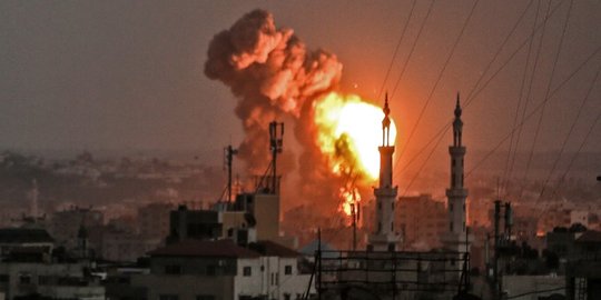 Serangan udara Israel gempur Jalur Gaza