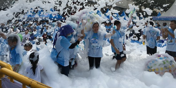 Le Minerale Dan Idi Kampanyekan Hidup Sehat Lewat Le Minerale Water Run 2018 Merdeka Com