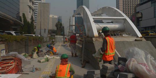 Trotoar Sudirman-Thamrin bisa difungsikan 31 Juli