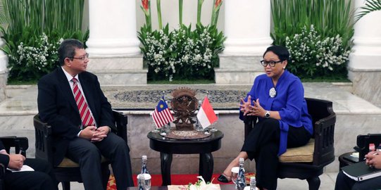 Menteri Retno terima kunjungan Menlu Malaysia di Gedung Pancasila